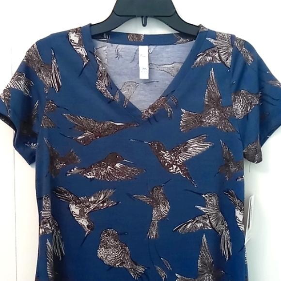 LuLaRoe Christy T Hummingbirds XS NWT - Picture 1 of 5